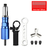 High Strength Link Rod Cordless Electric Rivet Gun Adapter Machine Hand Drill Set Heavy Duty Nut Riveted Insert Lightweight Tool