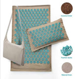 Non-Slip Acupressure Cushion Massage Mat Body Pain Spike Fitness Pilates Exercise Pillow Yoga Mat Gift Bag Applicator Relaxation