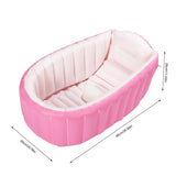 Portable Baby Bathtub Inflatable Outdoor Swimming Pool Bottom Cushion Keep Warm Folding Baby Bathroom Supplies Accessories