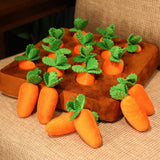 Pet Dog Chew Toy Vegetable Garden Carrot Plush Toy Pull The Carrot Parent-child Interaction Ability Early Educational Plush Toys
