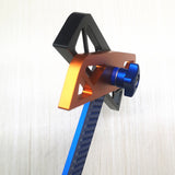 Multifunctional Woodwork T-Type Scribing Ruler 280-380mm Aluminum Alloy Line Drawing Scribe Gauge Marking DIY Woodworking Tool
