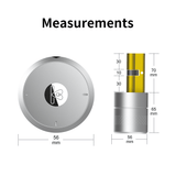 Tuya Zigbee Optional Smart Remote Control Automatic EU Cylinder Lock Airbnk M501 Big Motor Power Fingerprint Password Lock