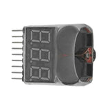 Hot 2 IN 1 1-8S Lipo/Li-ion/Fe Battery Voltage Tester Low Voltage Buzzer Alarm Checker For Vehicles &amp; Remote Control Toys