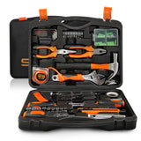 Household Tool Kit,SEYVUM 108-Piece,General Household Hand Tool Set with Hammer, Plier, Screwdriver ,with Carrying Tool Box