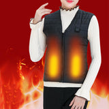5 Heated Vest Zones Electric Heated Jackets Men Women Sportswear Heated Coat USB Heating Jacket For Camping