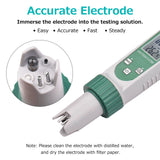6 in 1 Digital Water Quality Tester Water Quantity Monitor PH/ EC/ TDS/ SALT/ G.S/ Temperature Portable Testing Meter Analyzer
