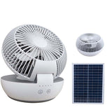 Mini DC6V Solar Fan Night Light Table Top Type Household   USB Phone Rechargeable Battery Fan Dropshiping