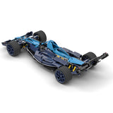 1348+Pcs Customized Blue Racing Car Bricks Model DIY Small Particle MOC Building Set MOC-36444 For Children Educational Toys