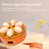 6 Eggs Children Experimental Eggs Incubator Chicken Incubator Eggs Hatching Machine Temperature Control Children Gift