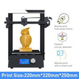 Magic 3D Printer Aluminium Frame Diy Kit Large Print Size 220x220x250mm Printing Model Fast shipping EU Russia Warehouse