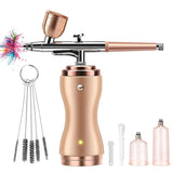 Dual-Action Airbrush with Compressor Easy Clean Air Brush Spray Gun for Cake Decoration Temporary Tattoos Car Graffiti Graphic