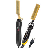 Hair Straightening Brush Straightener Flat Iron Smoothing Hot Heating Comb pressing Hair Straight Curling Iron electric Comb