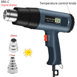 220-240V EU Plug Digital Heat Gun LCD Display Electric Hot Air Gun Hair Dryer Heat Soldering Shrink Wrapping Thermal Power Tools