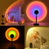 Remote Control Sunset Red Led Night Light USB Sun Rainbow Projection Desk Lamp for Living Room Wall Home Decoration Lighting