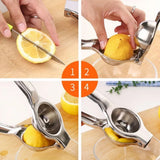Clear the warehouse Stainless Steel Lemon Fruits Squeezer Orange Hand Manual Juicer Kitchen Tools Lemon Juicer Orange