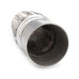 2.5" x8" x12" Stainless Steel Car Exhaust Flex Pipe Bellows Double Braid Connector Ripple Sliver With Bracket