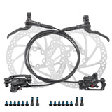 A Pair Bicycle Brake Cable Hydraulic Oil Brake Bicycle Oil Brake MTB Brake Front Rear Bike Oil Brake Kit Bike Parts 1000/1600mm