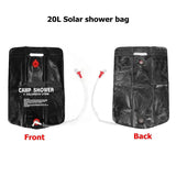 20L Water Bag Portable Solar Heated Shower Bag Outdoor Bathing Bag for Camping Hiking Bbq Water Storage Water Bag Sun Compact