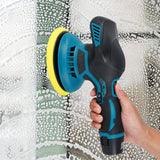 Cordless Car Polisher Hand-held Portable 12V Battery Powered Electric Polishing Machine with 6 Adjustable Speed Car Waxing Tool