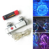 1 Pcs Colorful Bicycle Lights Bike Cycling Wheel Spoke 20 LED Lights Night Safety Riding Lamp Bicycle Light Waterproof