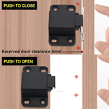 Push Locks For Cabinet Locks 4 Pack Self Closing Push Door Locks Heavy Duty Touch Lock Wardrobe Push Pull Locks