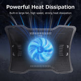 Portable Laptop Cooler Laptop Cooling Base Single Fan Design Low Noise Two USB Ports Support Laptops Below 14 inch