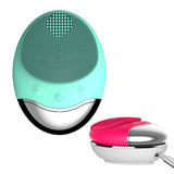 Electric Facial Brush Cleaner Silicone Waterproof bamboo charcoal Facial Cleansing Device Anion Imported Facial Spa Massager