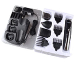 Kemei 4 In 1 Rechargeable Clipper Titanium Alloy Hair Clipper With Lettering Nose Hair Electric Shaver And Beard Trimmer Km-500