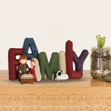 Resin LOVE/FAMILY Alphabet Figurines Desktop Ornament LOVE/FAMILY Letters Sign Statue Holiday Gifts Home Decor for Wedding