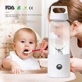 Portable Blender, Smoothie Blender USB Juicer Cup, 17Oz Fruit Mixing Machine With 4000Mah Rechargeable Batteries, Detachable Cup
