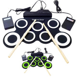 hOT SALE Folding Hand Roll Up Thicken Silicone Kids Electronic Drum Percussion Instrument Music Equipment Accessories Attachment