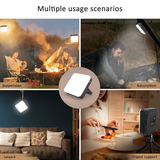 100W High Power LED Flashlight Solar Panel Kit Rechargeable Lantern Emergency Night Market Light Outdoor Camping Bulb Lamp Home