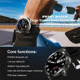 Smart Watch NFC Men Amoled 1.43 Inch Big Screen Bluetooth Call Heart Rate Blood Pressure Fitness Tracke Smartwatch
