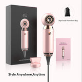 2021 Newest Design 20s/m Airflow Mini Hair Dryer Leafless Powerfull 800W Hair Dryer Mute 80DB Hair Dryes Travel One Step
