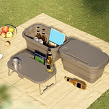 Folding Picnic Camping Basket Insulated Shopping Cooler Home Storage Basket Hamper Basket Bag Box Outdoor Picnic Bags
