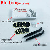 Bike Bicycle Cycling Tire Repair Kit Tool Set Inner Tube Patching Tyre Filler Glue Free Cold Patch Sealant Fix Portable Tirefit