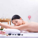4 Pcs New Body Massage Cup Glass Cupping Device Silica Gel PVC Domestic Use Suction Ball Cupping Meridian Device