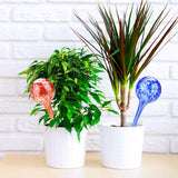 4Pcs Glass Watering Globes, Automatic Drippers Waterers Dripping Equipment for Indoor Outdoor Garden Potted Plants