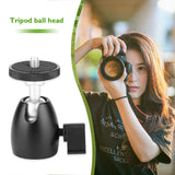 Mini Ball Head Q39 360 Degree Rotating Panoramic Aluminum Tripod Head with 1/4 inch Screw Hole for DSLR Camera Camcorder