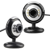 6LED Webcam Web Camera 0.3 MP USB Webcams Web Camera With Microphone Web Cameras For Computer Laptop Notebook Desktop PC