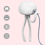 Mini Fan Portable Bladeless USB Rechargeable Silent Outdoor Stroller Fans Mobile Phone Bracket Jellyfish Shape Fans