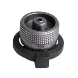Outdoor Gas Cartridge Head Conversion Adapter Bottle Type Input Screw Valve Output Camping Stove Accessories Cookware Adapter