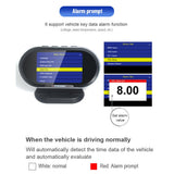 KONNWEI KW206 OBDII EOBD Scan Code reader + HUD Head-up Display 12V Overspeed Speedometer Boost Gauge OBD2 Car Fault Scanner