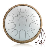 13 Inch 15 Tone Steel Tongue Drum Hand Drum  D Tone Ethereal Drum Yoga Meditation Percussion Instrument Bring Specialty Drum Bag