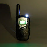 2Pcs Baofeng BF-T3 UHF462-467MHz 8 Channel Portable Two-Way 10 Call Tones Radio Transceiver for Kids Kid Walkie Talkie
