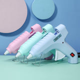 40W Hot Melt Glue Gun 10pcs Glue Sticks High Temperature Anti-drip Melting Quick Home Repair Arts Crafts DIY Sealing