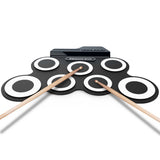hOT SALE Folding Hand Roll Up Thicken Silicone Kids Electronic Drum Percussion Instrument Music Equipment Accessories Attachment
