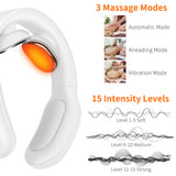 Smart TENS Pulse Neck Massager Electric Physiotherapy Cervical for Neck and Shoulder Kneading Massage Pain Relief masajeador