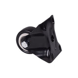 4Pcs 1.5 Inch Dia Heavy Duty 200KG Black Polyurethane Fixed Castor Wheels Trolley Furniture Caster