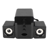 USB Desktop Computer Speaker Dynamic RGB Backlight Laptop Speaker with Subwoofer USB DC 5V for Music Movies Gaming